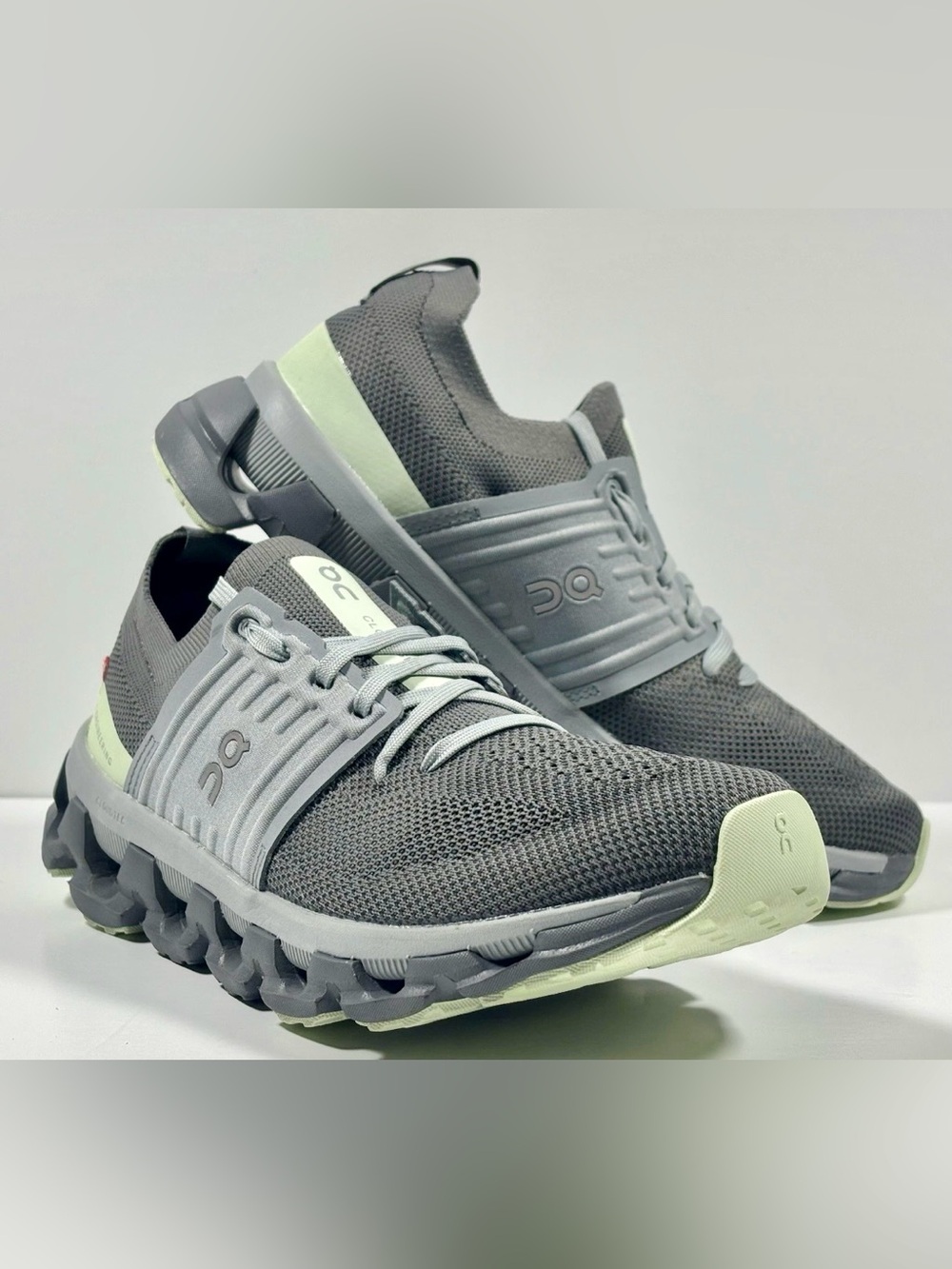 On Cloudswift 3 Running Shoes Women’s Size 7 Rock/Lima Gray Athletic Sneaker EUC
